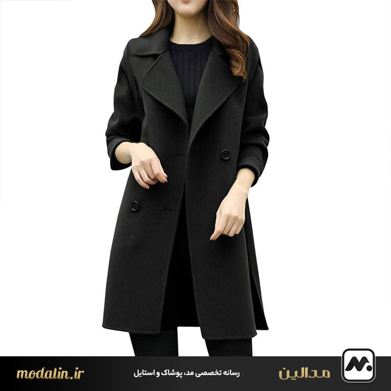 مدل پالتو مجلسی مشکی؛ انتخابی شیک و همیشه پرطرفدار