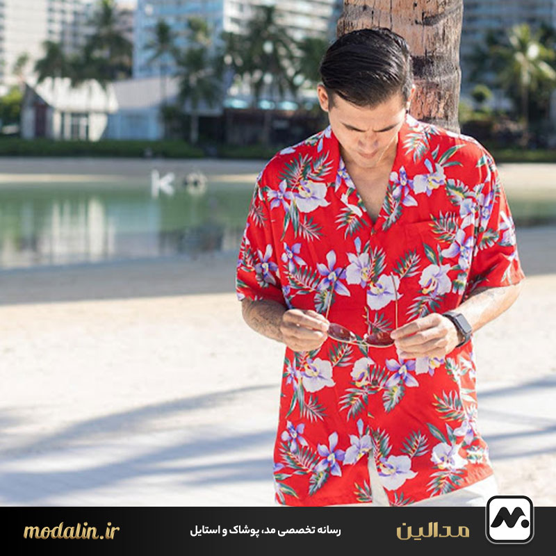 انواع طرح‌ها و رنگ‌های پیراهن هاوایی