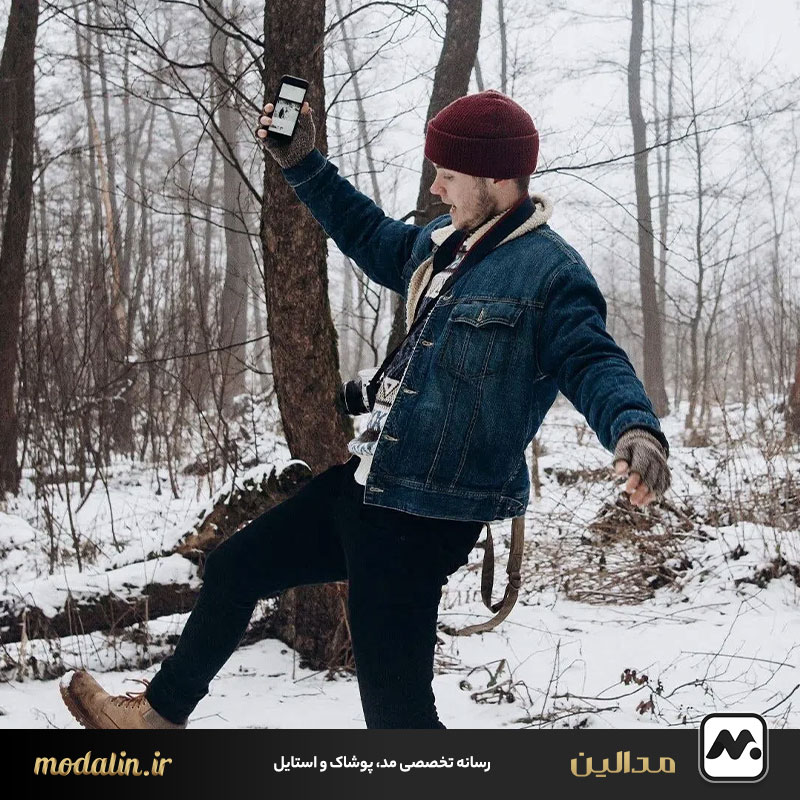 استایل زمستانه مردانه با کت جین؛ استایلی بیزمان و خاص