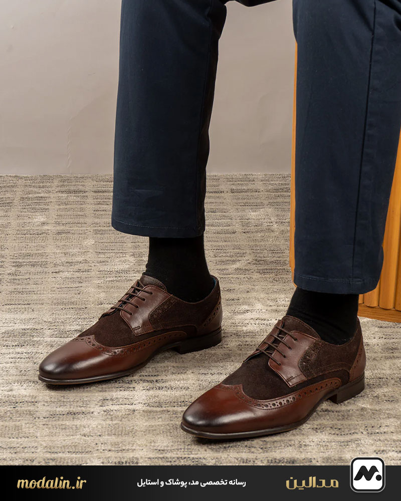 کفش بروگ (Brogue): نیمه‌رسمی با ظرافت تزئینی