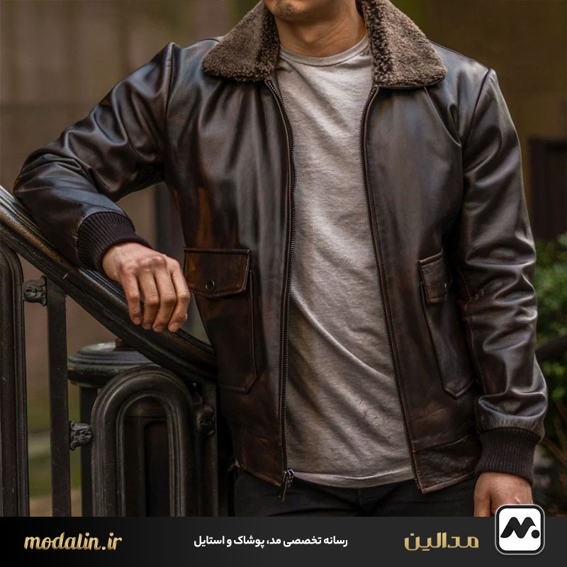 کاپشن چرمی Flight (خلبانی)؛ اصالت و گرمای زمستان