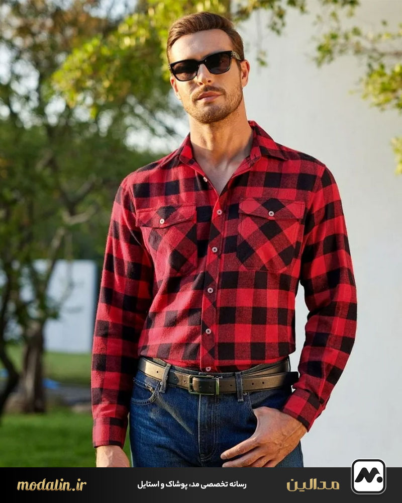 پیراهن چهارخانه مردانه و شلوار جین؛ تلفیق اصالت و مدرنیته