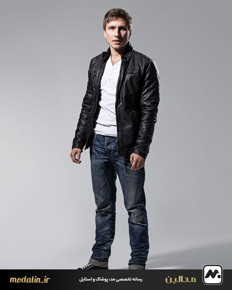 شلوار جین و کت چرم مردانه؛ پای ثابت استایلهای جذاب زمستانی
