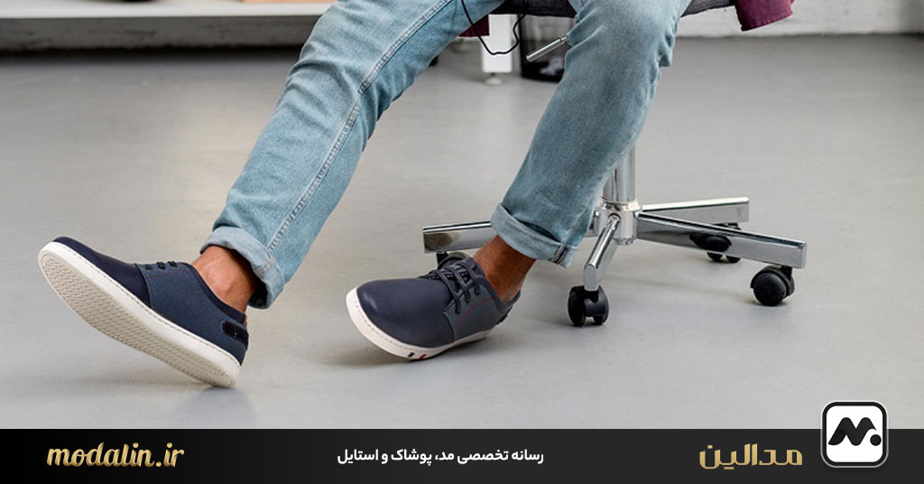 کفش های رنگی و خاص با شلوار جین