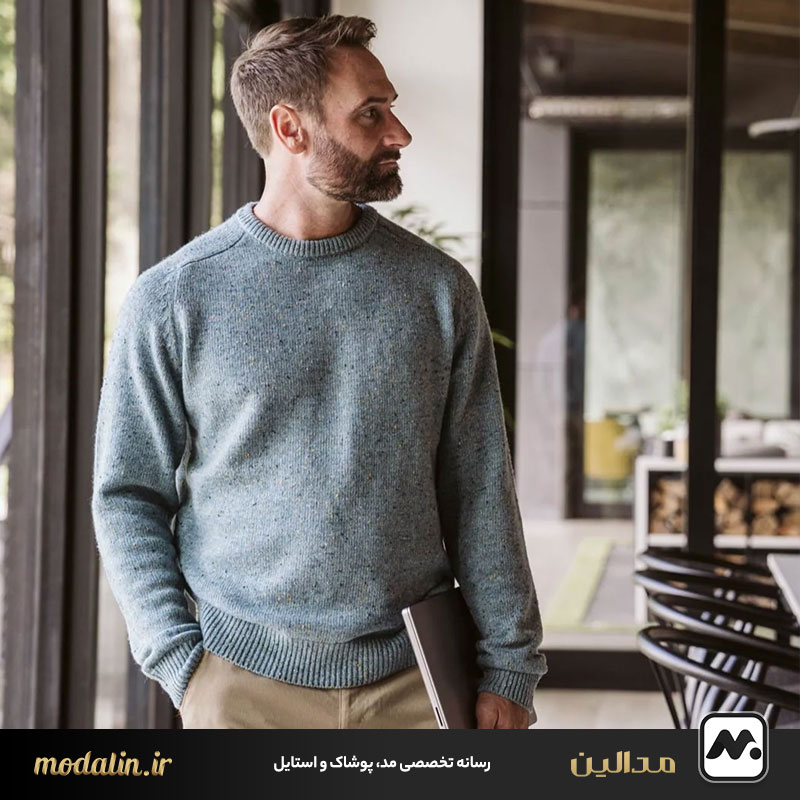 پلیور یقه گرد مردانه