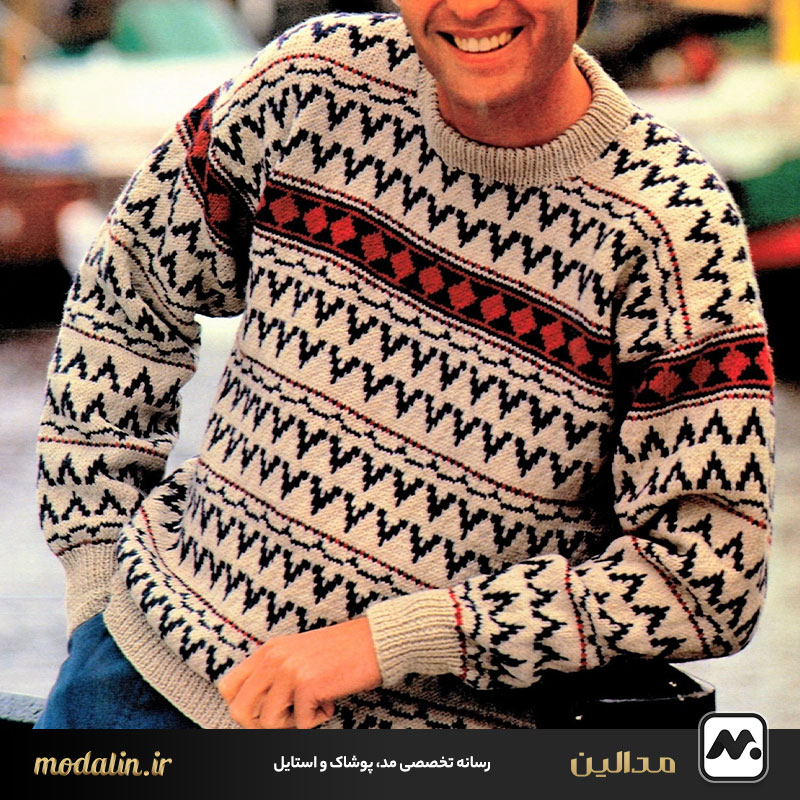 پلیور طرح‌دار مردانه
