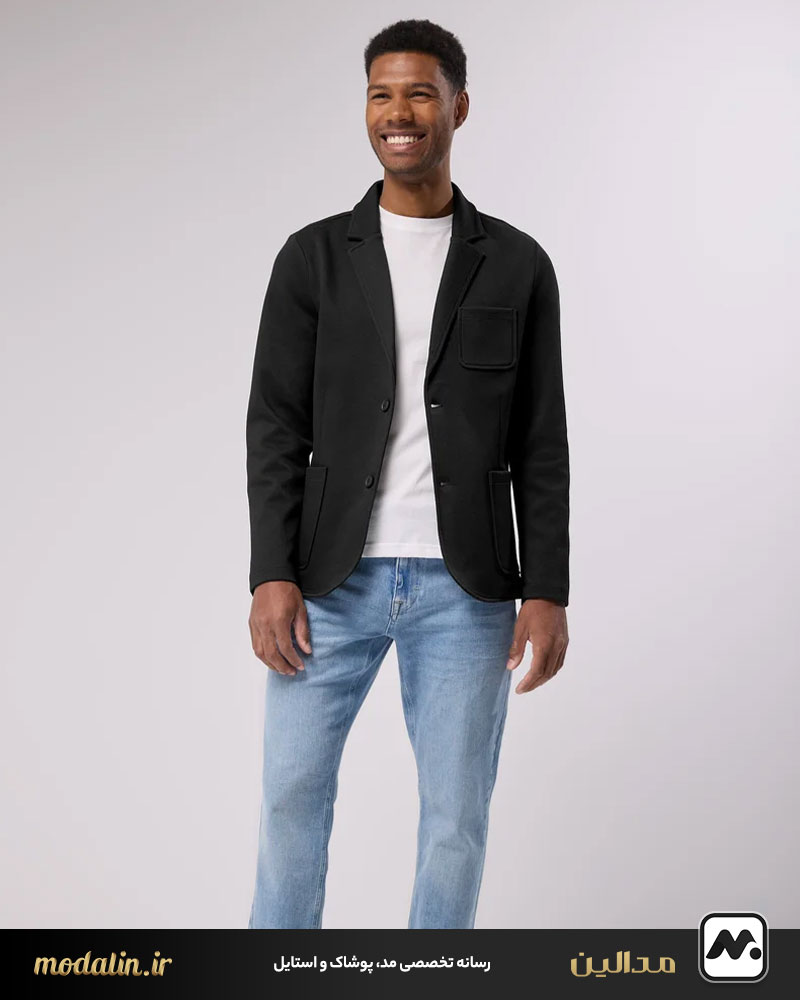 کت تک مردانه با شلوار جین؛ استایل اسپرت و مد روز