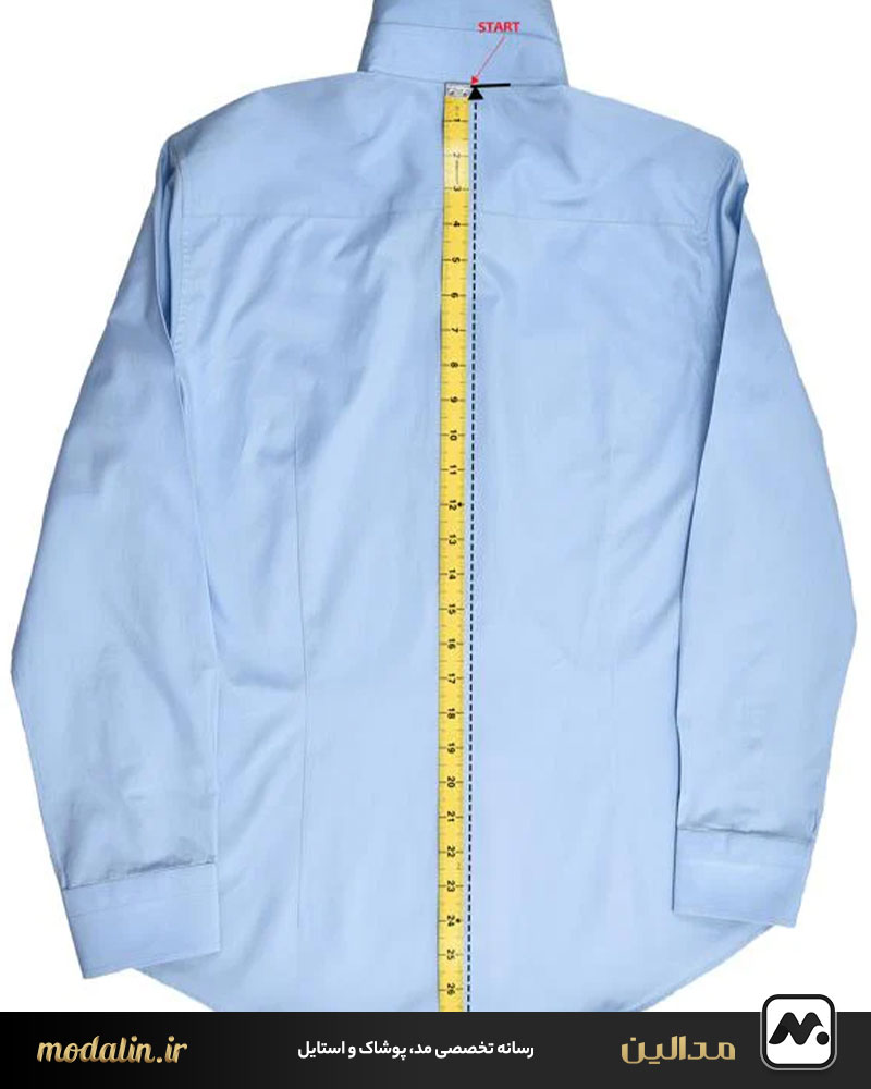 اندازه‌گیری قد پیراهن