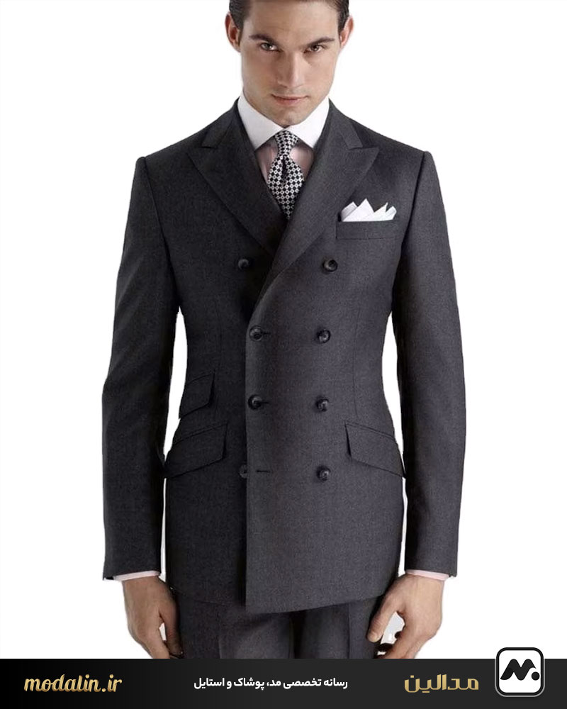 کت دبل برست هشت دکمه