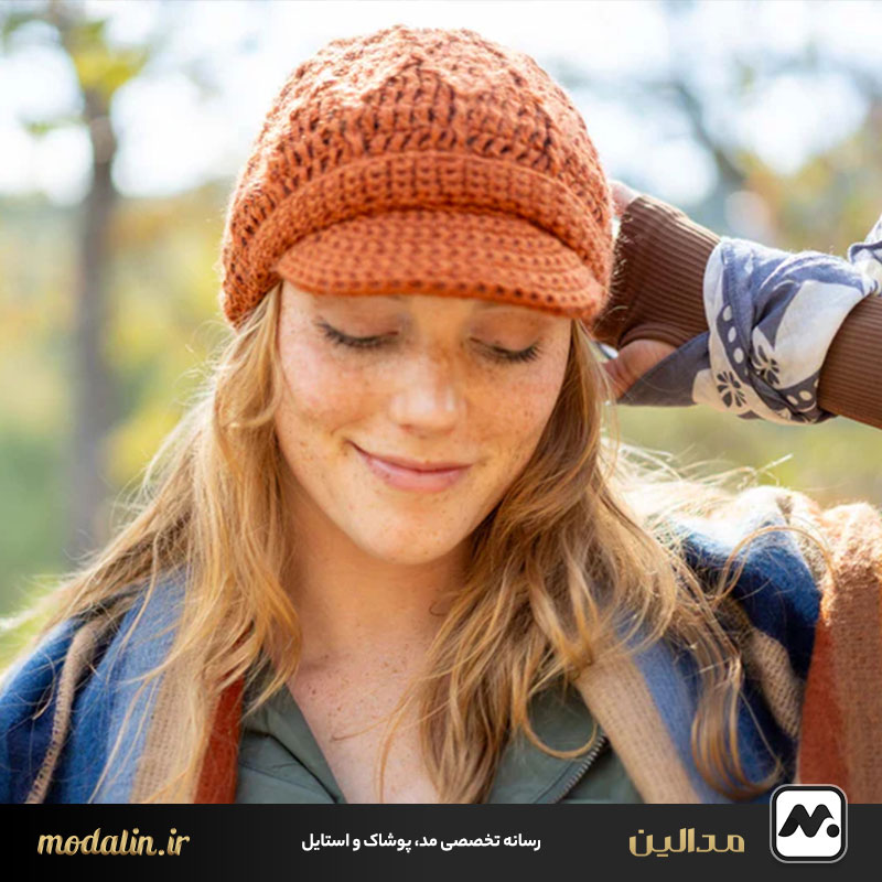 کلاه بافتنی لبه‌دار (Knitted Brimmed Hat)