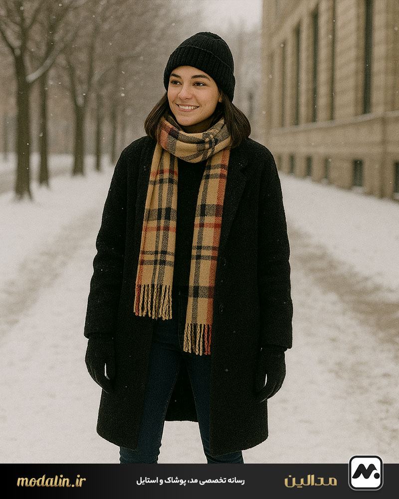 مدرن و بولد با ژاکت مشکی