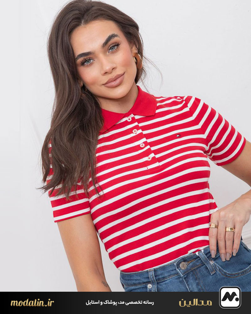 پولوشرت زنانه و شلوار جین