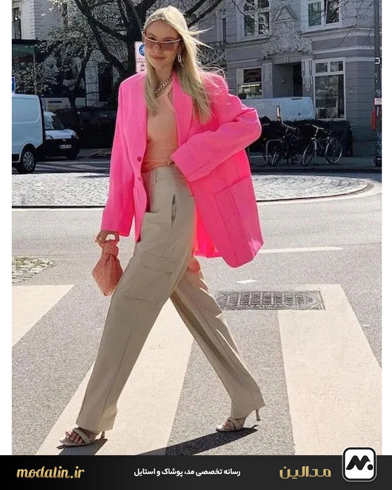 شلوار کارگو با مانتو اسپرت