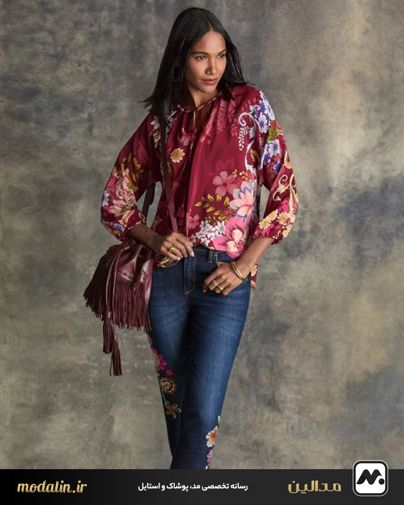 نحوه ست کردن شومیز حریر با سایر آیتم‌ها