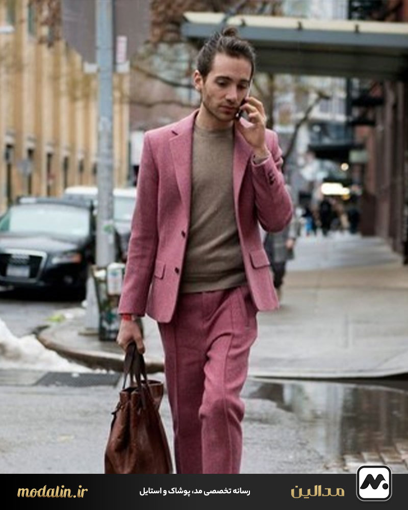 صورتی و چرم