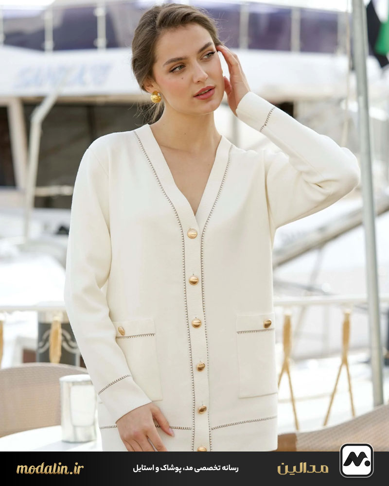 پلیور دکمهدار یا زیپدار