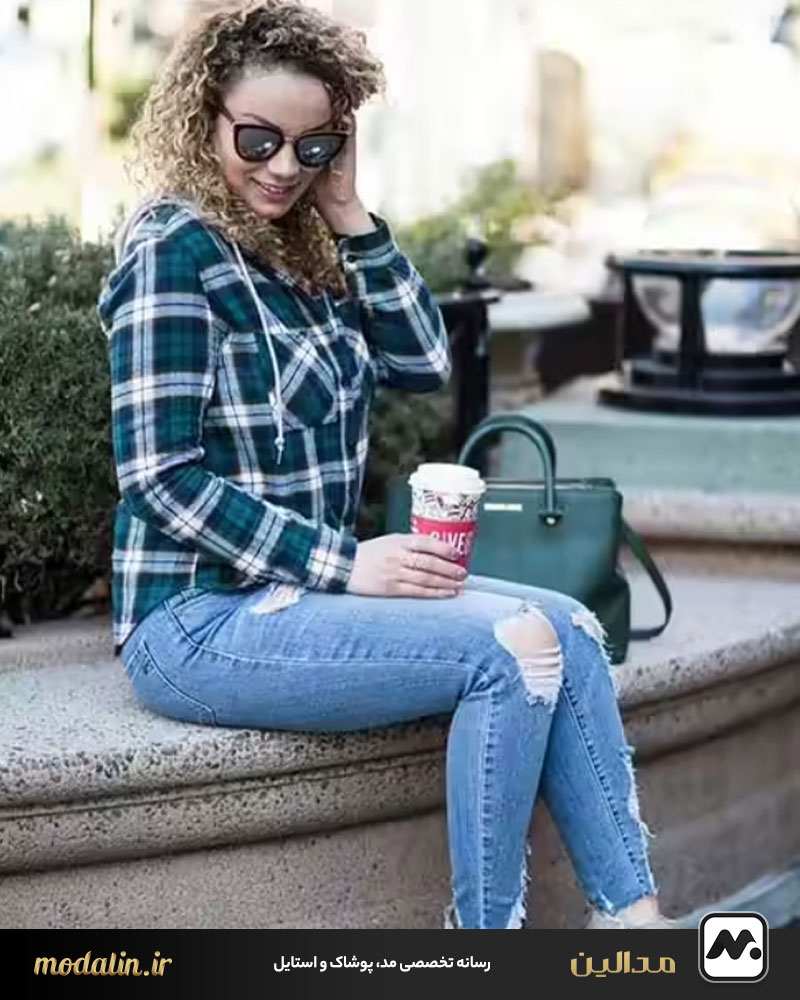 چهارخانه سبز آبی