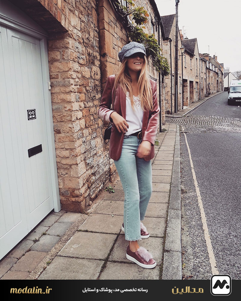 استایل کژوال و روزانه با کت مخمل زنانه