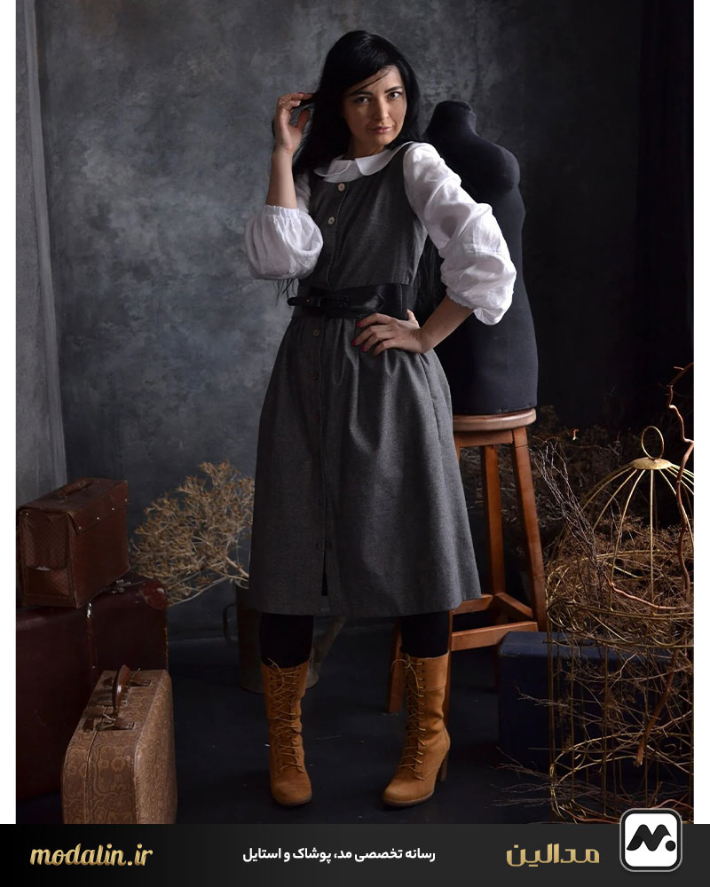 سارافون جلو بسته جین