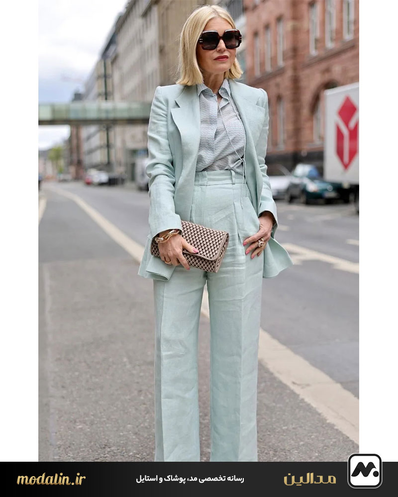 شلوار پارچه‌ای فاق بلند یا پیلی‌دار زنانه