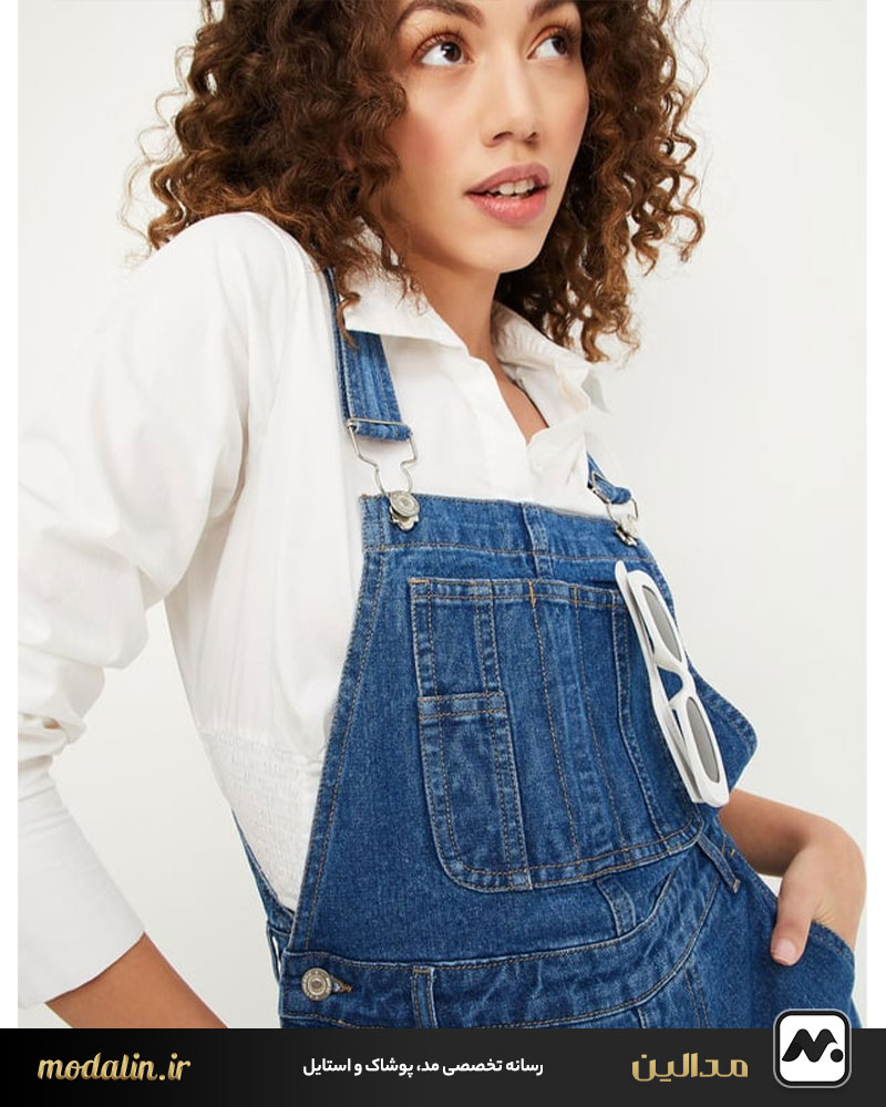 ایده‌ها و نمونه استایل برای شلوار پیشبندی یا دامن دار