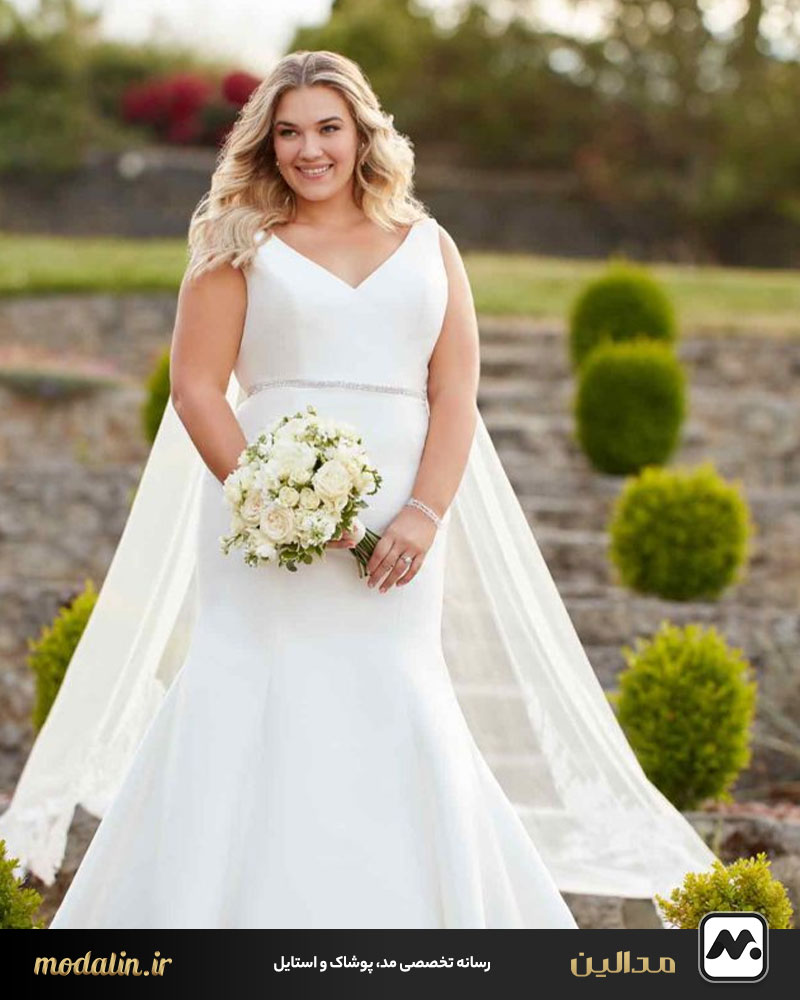 انتخاب لباس عروس برای خانم‌های با سینه بزرگ