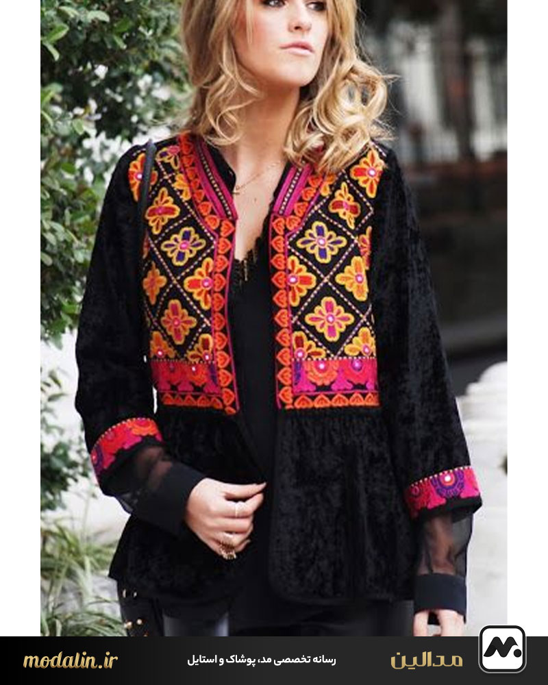 مانتو گلدوزی؛ ظریف و کلاسیک