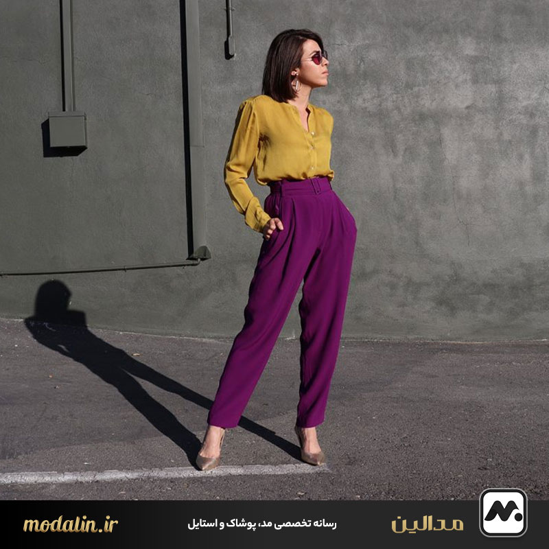 چند نکته کلیدی برای ست با رنگ سال و استایل بنفش
