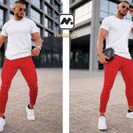 red pants men outfit